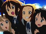  akiyama_mio black_hair blonde_hair blue_eyes blush brown_eyes brown_hair cap grey_eyes headband hirasawa_yui k-on! kotobuki_tsumugi open_mouth smile sweatdrop tainaka_ritsu 