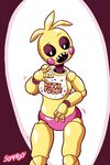  2015 animatronic avian bib bird chicken five_nights_at_freddy&#039;s five_nights_at_freddy&#039;s_2 machine mechanical open_mouth robot soapion teeth toy_chica_(fnaf) video_games 