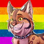  english_text feline gay_pride lynx mammal rainbow text tsukithecat 