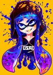  candy clothing colorful female hoodie ink inkling lollipop messy nintendo smile splatoon video_games 