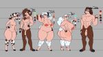 absurd_res anthro big_breasts big_butt body_hair bovid breasts brown_body brown_fur butt caprine chart chest_hair daughter_(lore) eyewear family father_(lore) female freckled_face freckles fur genitals glasses height_chart hi_res hooves horn humanoid male mammal martha_(qrensleep) mature_female megu_(qrensleep) millie_(qrensleep) monica_(qrensleep) mother_(lore) murray_(qrensleep) nude parent_(lore) penis qrensleep sheep sibling_(lore) sister_(lore) sisters_(lore) size_difference small_breasts son_(lore) tan_body thick_thighs vulva wearing_glasses white_body white_fur