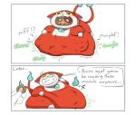 2_panel_comic 2_tails abdominal_bulge ambiguous_gender ambiguous_prey anthro anthro_pred asian_mythology belly belly_fur belly_on_ground belly_overhang big_belly bodily_fluids bodily_noises chilled_cowcao churn churning clipped_ear collar comic comic_panel deep_navel dialogue digestion digestion_noises digestive_fluids digestive_juice digital_media_(artwork) domestic_cat east_asian_mythology english_text fatal fatal_vore fatdeerlady felid feline felis forced fur glorp group gurgle_(sound_effect) head_in_mouth huge_belly imprint imprint_head japanese_mythology jibanyan level-5 lying male male/ambiguous male/male mammal markings medal mph! muffled muffled_scream muffled_screaming muffled_sound muffled_speech muffled_yelling multi_tail multiple_prey mythological_creature mythology navel navel_outline obese obese_male on_front onomatopoeia open_mouth oral_vore organs overweight overweight_anthro overweight_male red_body red_fur rumbling rumbling_stomach shortstack simple_background smile smiling_at_viewer soul soul_absorption sound_effect_variant sound_effects speech_bubble stomach stomach_acid struggling struggling_prey tail teeth text thick_thighs unwilling_prey vore weight_gain wide_hips yo-kai_watch yokai