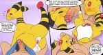ampharos animal_genitalia animal_penis anthro anus balls birdofanatic bodily_fluids clothing comic cum cum_in_mouth cum_inside cum_on_penis dialogue digital_drawing_(artwork) digital_media_(artwork) duo english_text erection erection_under_clothing faceless_character faceless_human faceless_male fellatio first_person_view flat_colors foreskin generation_2_pokemon genital_fluids genitals hi_res human human_on_anthro humanoid humanoid_genitalia humanoid_penis interspecies licking looking_pleasured lying male male/male mammal master nintendo nude on_back oral penile penis penis_lick pokemon pokemon_(species) pokephilia precum presenting presenting_anus raised_tail saliva saliva_on_penis seductive sex simple_background sitting sitting_on_another tail text tongue underwear