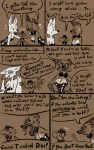 2026 4_fingers angry anthro argument big_breasts black_text blush blush_lines bodily_fluids bow_tie breast_size_difference breasts buckteeth bunny_costume canid canine clothed clothed_anthro clothed_female clothing comic costume cross-popping_vein curie_(soulcentinel) demeter_(soulcentinel) dialogue disney ear_piercing ear_ring ears_down english_text eyebrows eyelashes facepalm fan_character female female_anthro fingers fox fur greyscale group hand_on_shoulder hands_on_own_hips handwritten_text hi_res honoka_(soulcentinel) leaning leaning_forward leotard looking_aside looking_away mammal medium_breasts monochrome mouse murid murine narration nervous nervous_sweat open_mouth piercing pivoted_ears raised_arms ring_piercing rodent saliva shirt_cuffs size_difference sketch snout soulcentinel speech_bubble spread_arms strapless_clothing strapless_leotard stuttering sweat tail talking_to_another teeth text torn_ear trio wide_eyed yelling zootopia