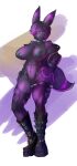 absurd_res alternative_fashion anonblonemon anonidramon anthro areola areola_slip big_breasts breasts clothing eeveelution female fishnet_clothing full-length_portrait generation_2_pokemon goth hi_res legwear nintendo nipple_tape pasties pokemon pokemon_(species) portrait shortstack small_waist solo spikes tape thick_thighs thigh_highs umbreon wide_hips