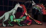 aktrya ambiguous_gender anal anal_penetration anthro balls bodily_fluids conrad_(drag'n_wash) cum cum_inside distended_stomach doggystyle drag'n_wash dragon eiffel_tower_position fellatio feral feral_penetrating french_kissing from_behind_position gangbang gator_dragon_games genital_fluids genitals group group_sex hi_res horn kissing kobold kobold_(drag'n_wash) licking male male/ambiguous male/male micro mythological_creature mythological_scalie mythology oral orgy penetration penile penis quadruped ryan_(drag'n_wash) saliva saliva_string scalie sex size_difference skull_fuck spikes spitroast tongue vore