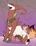 absurd_res anthro anthro_on_feral artan_(artankatana) balls bestiality big_balls big_penis big_teats bodily_fluids canid canine cum cum_in_vagina cum_inflated_belly cum_inflation cum_inside dominant dominant_female face_in_breasts female female_feral female_on_top fennec_fox feral feral_penetrated fox generation_5_pokemon genital_fluids genitals hi_res huge_balls huge_hips huge_penis huge_thighs inflation larger_female larger_feral larger_penetrated legendary_pokemon male male/female male_on_feral mammal nightingale_(nightingale_sarraja) nintendo nipples on_lap on_top open_mouth penetration penis pokemon pokemon_(species) raised_tail sajik shiny_pokemon sitting_on_lap size_difference size_play smaller_male straddling straddling_lap straddling_penis tail teats thick_thighs true_fox virizion wide_hips