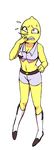  adventure_time cleavage clothed clothing crossgender female lemon lemongrab solo 