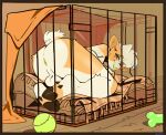 absurd_res anthro anus balls bedroom_eyes big_butt blep bottom_heavy bovid butt caprine cheek_tuft dewclaw_hooves dog_cage eyewear eyewear_only facial_tuft femboy forrest_(chump) fur genitals glasses glasses_only goat hair half-closed_eyes hi_res hooves horn huge_butt male mammal narrowed_eyes nonbinary_(lore) nude pear-shaped_figure perineum presenting presenting_anus presenting_balls presenting_hindquarters seductive smile smirk smug smug_face solo sparkibarki tan_body tan_fur thick_thighs tongue tongue_out tuft wearing_glasses white_hair wide_hips yellow_body yellow_fur