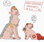 2026 absurd_res adopted_(lore) adoptive_brother_(lore) adoptive_sibling_(lore) ambiguous_feral ambiguous_gender antlers bashful bixie_(fabulous_beasts) blue_body blue_fur cel_shading cheek_tuft chest_tuft dated dialogue digital_drawing_(artwork) digital_media_(artwork) duo english_text fabulous_beasts facial_tuft feral fur fur_tuft gift happy happy_birthday hi_res hooved_toes hooves horn inner_ear_fluff larger_ambiguous larger_feral looking_down looking_down_at_another lunnanathalia lying male_(lore) multicolored_body multicolored_fur mythological_creature mythology object_in_mouth paws pixiu qilin_(chinese_mythology) quadruped red_body red_fur red_tail shaded sibuxiang_the_kirin_(fabulous_beasts) side_view size_difference smaller_ambiguous smaller_feral sparkles sparkling_eyes speech_bubble tail text tuft two_tone_body two_tone_fur white_body white_fur