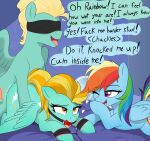 absurd_res ball_gag blindfold bound deception dialogue doggystyle dominant dominant_feral english_text equid equine female feral feral_on_feral feral_penetrated feral_penetrating feral_penetrating_feral friendship_is_magic from_behind_position gag gagged grammatical_error group hair hasbro heart_symbol hi_res lightning_dust_(mlp) local_sugar_provider male male/female mammal mistaken_identity my_little_pony mythological_creature mythological_equine mythology one_eye_closed open_mouth pegasus penetration profanity quadruped rainbow_dash_(mlp) sex speech_bubble submissive submissive_female submissive_feral text trio wings zephyr_breeze_(mlp)