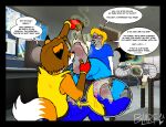 2026 5_toes absurd_res anthro blarf022 blonde_hair blush body_blush brown_hair canid canine clothing dialogue dipstick_tail dirty dirty_feet duo embarrassed english_text erection erection_under_clothing feet female fiona_(sorcererlance) foot_blush foot_fetish foot_grab foot_play foot_rub foot_sniffing footjob fox fox_(sorcererlance) fur grey_body grey_fur hair heart_symbol hi_res hole_in_socks humanoid_feet male male/female mammal markings orange_body orange_fur plantigrade removing_socks sex shoes_removed smelly smelly_feet sniffing stink_fumes tail tail_markings text toes