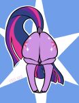 2026 absurd_res anthro anthrofied bent_over big_butt blue_background blue_hair blue_tail butt cutie_mark digital_drawing_(artwork) digital_media_(artwork) dock_(anatomy) equid equine female female_anthro flat_colors friendship_is_magic full-length_portrait fur geometric_background hair hasbro heart_butt_challenge hi_res highlights_(coloring) hooves horse mammal meme my_little_pony outline pink_highlights pony portrait praise_da_booty_(meme) purple_body purple_fur purple_highlights rear_view shinkaku simple_background solo tail thick_thighs twilight_sparkle_(mlp) white_background white_outline wide_hipped_anthro wide_hipped_female wide_hips