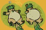 2025 4_fingers 6_nipples alternate_species ambiguous_anthro ambiguous_gender anthro anthrofied bangs belly belly_expansion big_belly bird's-eye_view blush blush_lines brown_nipples charlie_(serafphim) cheek_tuft countershade_torso countershading digitigrade directional_arrow eeveelution emanata english_text expansion expansion_sequence expansion_sound_effect eyebrow_through_hair eyebrows eyes_closed facial_tuft featureless_crotch fingers generation_4_pokemon grass green_pawpads hair hi_res high-angle_view huge_belly hyper hyper_belly leaf leaf_hair leafeon lying lying_on_ground multi_nipple nintendo nipples on_back on_ground outside overweight overweight_ambiguous overweight_anthro pawpads photosynthesis plant plant_hair pokefied pokemon pokemon_(species) pseudo_hair relaxing rumbling_stomach semi-anthro sequence serafphim simple_background sleeping snoring solo spread_arms sun sunbathing surprised teats text thick_lines thick_thighs translucent translucent_hair tuft weight_gain_sequence wide_hips yellow_background