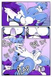 ambiguous_species anal anal_orgasm anal_penetration anthro anthro_on_anthro anthro_penetrated anthro_penetrating anthro_penetrating_anthro balls beau_(vaporwaveon) blue_body blue_fur bodily_fluids butt cheek_tuft chillet clenched_teeth comic cum cumshot ejaculation english_text erection eyes_closed facial_tuft fangs femboy fur genital_fluids genitals hands-free hi_res humanoid_genitalia humanoid_penis looking_back looking_pleasured male male/male male_penetrated male_penetrating male_penetrating_male multicolored_body multicolored_fur nude nude_anthro nude_male on_bottom on_top onomatopoeia orgasm pal_(species) palworld penetration penile penile_penetration penis penis_in_ass pocketpair prostate_orgasm purple_body purple_fur reverse_cowgirl_position sex sound_effects sparkibarki sweat sweatdrop teeth text tongue tongue_out tuft two_tone_body two_tone_fur white_body white_fur wide_eyed