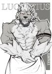 absurd_res andromorph big_muscles canid canine elbuth- feral flirting hi_res intersex lucentius(elbuth-) male mammal muscular muscular_male mythological_canine mythological_creature mythology smile solo waiting werecanid werecanine werecreature werewolf