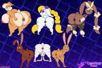 3:2 3_toes 4_fingers anthro anus arched_soles areola big_areola big_breasts blu3danny bottom_heavy braided_hair braided_ponytail breasts broodal buckteeth bunnies_(sing) butt eyebrows feet female fingers flat_chested floppy_ears generation_4_pokemon genitals group hair hariet_(mario) hi_res huge_breasts illumination_entertainment lagomorph leporid looking_at_viewer looking_back looking_back_at_viewer lopunny mammal mario_bros mature_female nintendo nude nude_female patricia_bunny pawpads pear-shaped_figure pokemon pokemon_(species) ponytail presenting presenting_hindquarters puffy_anus rabbit raised_eyebrow shortstack shortstack_female sing_(movie) spread_butt spreading super_mario_odyssey teeth the_looney_tunes_show toes upside_down vulva warner_brothers wide_hips