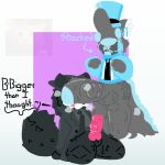 14th_user 1:1 2026 absurd_res accessory adult_(lore) anon anonymous anonymous_character anthro arms_behind backsack balls big_penis big_tail black_body black_clothing black_coat black_fur black_necktie black_nose black_shirt black_topwear blue_blush blue_clothing blue_hoodie blue_topwear blush blush_lines blushing_profusely bodily_fluids bone bone_mask bottomless button_(fastener) canid canine canis clothed clothing coat coat_cape date dialogue domestic_cat duo ear_tuft electronics faceless_character faceless_male fedora felid feline felis femboy fur genitals glistening glistening_body grey_body grey_fur grey_hair grey_penis hair half_naked hands_behind_back hat headgear headphones headwear hi_res hoodie inner_ear_fluff kneeling knot knotted_penis machine male male/male mammal mask meme musk musky_balls musky_penis necktie open_mouth penis penis_on_face penis_tip protogen raised_arms red_blush shirt shocked simple_background skull skull_mask speechless standing sweat sweatdrop sweaty_balls sweaty_genitalia tail talking_to_another tattoo the14thuser top_hat topwear topwear_only tuft twitter twitter_handle vein veiny_penis white_background white_mask wide_eyed wolf