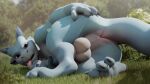 16:9 3d_(artwork) animal_genitalia animal_penis anus balls big_balls big_penis blender_(artwork) blender_cycles_(artwork) blue_body blue_eyes blue_penis butt claws countershading day depth_of_field digital_media_(artwork) drag'n_wash dragon equine_genitalia equine_penis erection european_mythology feral forest gator_dragon_games genitals grass hand_on_butt hand_on_penis hi_res holding_butt holding_penis horn lens_flare looking_at_viewer lying male male_feral masturbation mythological_creature mythological_scalie mythology on_side open_mouth outside penile penile_masturbation penis perineal_raphe perineum plant pointy_ears presenting presenting_anus quadruped raphe_(anatomy) ryan_(drag'n_wash) scalie shrub solo spots tail tail_aside teeth thatman tongue tongue_out tree western_dragon widescreen wingless_dragon
