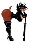 absurd_res alpha_channel anthro antlers armor bent_over big_breasts big_butt black_armor black_sclera blue_nose boots bottomless breasts brown_body brown_fur butt clothed clothing colored_line_art december_holiday deer deltarune exposed exposed_butt eyelashes female footwear fur hand_on_cheek heterochromia hi_res high_heeled_boots high_heels horn iamar legwear looking_at_viewer mammal mrdarknessart1's_roaring_knight new_world_deer pink_eyes reindeer roaring_knight scut_tail shoes short_tail shoulder_pads side_view smile solo tail tan_body tan_fur thick_thighs thigh_boots thigh_highs unconvincing_armor undertale_(series) white_line_art wide_hips yellow_eyes