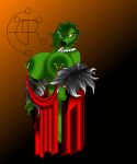 5:6 absurd_res anthro big_breasts bracelet breasts brown_background bubble_butt butt chain clothing dress electronic_arts elegant elemental_creature eyelashes female flora_fauna fur gem glistening glistening_eyeshadow glistening_pseudo_hair gold_eyeshadow gradient_background green_body green_pseudo_hair green_skin hi_res huge_breasts jewelry leaf leaf_hair long_eyelashes necklace nipple_piercing nipples peablaze_(leafpaw) pearl_(gem) peashooter_(pvz) piercing plant plant_hair plants_vs._zombies popcap_games pseudo_hair red_clothing red_dress round_breasts signum-factorem simple_background siphon_(anatomy) small_waist solo thick_thighs thong underwear wide_hips yellow_eyes