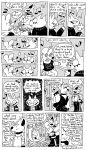 absurd_res alcohol animate_inanimate anthro bangs bar bathroom beer beverage black_and_white blush bodily_fluids breasts buckteeth bull_terrier cane canid canine canis cardigan cleavage clothed clothing clydesdale collar comic denim denim_clothing denim_jacket denim_topwear dialogue domestic_cat domestic_dog draft_horse dress drooling english_text equid equine eyewear felid feline felis female fuchsiabomb genital_fluids glasses graffiti group hi_res hoodie horse hunting_dog jacket male mammal missy_(fuchsiabomb) monochrome murid murine obscured_eyes one_fang pattern_clothing pattern_topwear piercing profanity psychoperv_(fuchsiabomb) public_restroom rat rodent saliva shirt spiral_glasses striped_clothing striped_topwear stripes t-shirt teeth terrier text topwear trans_(lore) trans_man_(lore) trans_woman_(lore) urinal urine url verm_(fuchsiabomb)