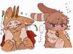 2026 anthro anthro_pov antlers biped blush blush_lines blushing_profusely brown_body brown_fur caressing_face clothed clothed_anthro clothed_male clothing countershading deer digital_drawing_(artwork) digital_media_(artwork) duo fabulous_beasts first_person_view flat_colors fur fur_tuft head_tuft heart_symbol hearts_around_head hi_res horn inner_ear_fluff lagomorph leporid lunnanathalia male male/male male_anthro male_pov mammal mask multicolored_body multicolored_fur multiple_angles nibbling onomatopoeia pivoted_ears purple_eyes rabbit romantic romantic_couple sibuxiang_the_deer_(fabulous_beasts) simple_background slim slim_anthro slim_male sound_effects text tuft tuye_(fabulous_beasts) two_tone_body two_tone_fur wearing_mask white_background white_body white_countershading white_fur