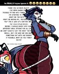 2_horns 4_eyes 4_fingers absurd_res anthro avian avian_demon big_butt bird blitzo_(helluva_boss) bodily_fluids bottom_heavy bracelet butt caption clothed clothing crop_top demon demon_humanoid dialogue doeswhatever duo emoji english_text eyelashes femboy fingers flare_pants fluffy fluffy_chest forbidden_pants gold_(metal) gold_bracelet gold_jewelry he_tryna_ignore_it hellaverse helluva_boss hi_res hoelas_(doeswhatever) horn huge_butt humanoid imp jewelry larger_male long_eyelashes looking_at_butt male meme multi_eye owl owl_demon pear-shaped_figure profanity red_sclera shirt simple_background size_difference skimpy smaller_male stolas_(helluva_boss) sweat sweatdrop tape_measure text thick_thighs topwear white_background wide_eyed wide_hips yellow_sclera