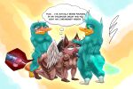 3:2 anal angel anthro bodily_fluids cum cum_in_ass cum_inside disney english_text father_(lore) father_and_child_(lore) father_and_son_(lore) genital_fluids group group_sex hi_res hyena male mammal monotreme oral parent_(lore) parent_and_child_(lore) parent_and_son_(lore) perry_the_platypus phineas_and_ferb pj_(platislut) platypus profanity sex son_(lore) text thought_bubble threesome trio