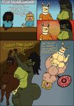 absurd_res anal anal_penetration anthro balls big_breasts big_butt blakely_(profen) bodily_fluids breasts butt clothing comic container cum cum_in_ass cum_in_vagina cum_inflation cum_inside dark_body dark_skin dialogue dominant dominant_intersex eeveelution english_text female floor_sex generation_1_pokemon genital_fluids genitals group gynomorph gynomorph/female heart_symbol hi_res human impregnation inflation intersex intersex/female jar jolteon lifted lifting_partner light_body light_skin long_tongue mammal monster nintendo nurse nurse_clothing nurse_uniform ovum ovum_with_heart penetration pokemon pokemon_(species) profen sarah_(rotmortis) sex smelly speech_bubble sperm_cell stink_fumes swamp_monster text tongue uniform vaginal vaginal_penetration vulva yellow_body
