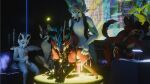 16:9 3d_(artwork) absurd_res anal anal_orgasm anal_penetration anthro antlers arctic_fox arm_warmers armwear background_character bodily_fluids bulge canid canine canis clothed clothing clubhouse cum cum_in_ass cum_in_mouth cum_in_own_mouth cum_in_self cum_inside cum_string digital_media_(artwork) doggystyle ejaculation erection fellatio fox from_behind_position genital_fluids genitals group group_sex hands-free hi_res horn inside knot knotted_penis knotting lagomorph latex latex_clothing legwear looking_at_another male male/male mammal masturbation money open_mouth oral orgasm partially_clothed penetration penile penis sany_van_fox sanythefox screen sex thigh_highs true_fox widescreen wings wolf wolpertinger