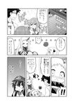  &gt;_&lt; /\/\/\ 0_0 1boy 5girls :d ^_^ admiral_(kantai_collection) akatsuki_(kantai_collection) anchor_symbol bare_shoulders claws closed_eyes comic commentary_request detached_sleeves flat_cap food glasses greyscale hat horn horns ikazuchi_(kantai_collection) inazuma_(kantai_collection) kadose_ara kantai_collection long_hair long_sleeves monochrome multiple_girls nanodesu_(phrase) neckerchief northern_ocean_hime open_mouth pleated_skirt pudding school_uniform seaport_hime serafuku shinkaisei-kan short_hair skirt smile tearing_up tears translated watery_eyes wavy_mouth 