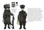 2026 5_fingers adrian_helmet anthro backpack baldric belt binoculars biped black_undershirt blaze_(marking) blue_eyes brown_hair buckle canid canine canis canteen clothing coat collared_shirt dark_shoes dirty dirty_clothing domestic_dog duo ear_tuft emblem english_text facial_markings field_cap fierce fingerless_gloves fingers flag fluffy footwear full-length_portrait fur furgonomic_headwear furgonomics gaiters gloves gun hair hand_behind_back hand_on_gun handwear harness hat head_markings headgear headwear hi_res leather leather_clothing leather_gloves leather_handwear leather_harness leather_strap long_coat looking_aside looking_at_viewer lore machine_gun male mammal markings melee_weapon military military_cap military_uniform model_sheet officer oversized_clothing pistol_holster plantigrade pockets portrait puttees ranged_weapon red_sash sash scabbard sheathed_sword shirt shoes shovel simple_background soldier srmk0 straps sword symbol text tools topwear tuft uniform warrior weapon white_background yellow_body yellow_fur