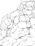  2005 abs anthro balls biceps big_hands big_muscles big_penis claws digimon dilf ear_piercing erection fangs feline karabiner leomon lion looking_pleasured mammal mane masturbation monochrome muscles nipple_piercing nipples nude open_mouth pecs penis piercing plain_background pubes scar solo tongue tongue_out vein veiny_penis white_background 