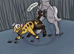  animal_genitalia anthro anthro_on_feral ball_gag balls bdsm bestiality bondage bound collar crying cum cum_in_mouth cum_inside deep_throat equine feral forced forced_oral from_behind gag girafarig horse horsecock interspecies mammal nintendo oral penis pok&eacute;mon rape sex tears video_games 