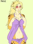  cheetara cleavage clothed clothing female jegc lips navel nightgown red_eyes solo thundercats thundercats_2011 