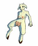  2018 anthro biobasher breasts brown_eyes caprine female goat looking_at_viewer mammal nipples nude simple_background smile solo teats udders white_background 