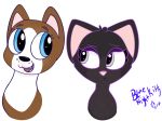  2018 blue_eyes canine cat dog feline female green_eyes invalid_tag jade_catkin littlest_pet_shop_a_world_of_our_own mammal not_furry roxie_mcterrier simple_background smile white_background 