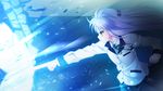  angel_beats! game_cg green_eyes hand_sonic na-ga school_uniform tenshi_(angel_beats!) weapon white_hair 