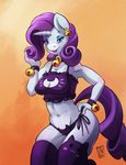  2015 anthro anthrofied armpits blue_eyes breasts cleavage clothed clothing equine female friendship_is_magic fur hair horn legwear lingerie mammal my_little_pony panties purple_hair rarity_(mlp) solo stockings underwear unicorn white_fur zwitterkitsune 