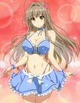  :o alternate_hairstyle amagi_brilliant_park antenna_hair artist_request blush bow breasts brown_eyes brown_hair choker cleavage collarbone cosplay costume cowboy_shot frills gradient gradient_background hair_intakes halterneck highres large_breasts lens_flare long_hair multicolored multicolored_background muse_(amaburi) muse_(amaburi)_(cosplay) navel pleated_skirt screencap sento_isuzu skirt solo sparkle thigh_gap very_long_hair wrist_cuffs yellow_eyes 