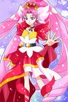  akagi_towa choker commentary_request cure_scarlet earrings eyeliner go!_princess_precure highres jewelry makeup pointy_ears precure quad_tails siroko_x_x solo 