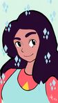  black_hair fusion highres loremrosa solo steven_universe stevonnie_(steven_universe) 