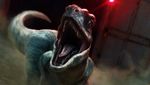  absurd_res blue_(jurassic_world) boygto detailed_background dinosaur feral hi_res jurassic_park jurassic_world open_mouth raptor teeth tongue 