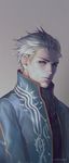  artist_name blue_eyes coat dated devil_may_cry kenny_(poe90) looking_at_viewer male_focus portrait solo vergil white_hair 