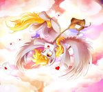  amber_eyes blonde_hair cloud cloudscape cutie_mark derpy_hooves_(mlp) equine female feral friendship_is_magic fur grey_fur hair invidiata letter mail mammal my_little_pony outside pegasus sky solo text wings yellow_eyes 