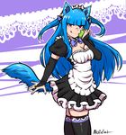  :q akairiot alternate_costume alternate_hair_color animal_ears apple bad_id bad_tumblr_id bangs black_legwear blue_hair blunt_bangs breasts bridal_gauntlets cleavage commentary english_commentary enmaided fire_emblem fire_emblem:_kakusei food fruit fusion holo long_hair maid maid_headdress medium_breasts mole nail_polish pink_eyes puffy_short_sleeves puffy_sleeves purple_nails short_sleeves solo spice_and_wolf tail tharja thighhighs tongue tongue_out two_side_up wolf_ears wolf_tail zettai_ryouiki 