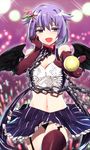 bdsm brown_eyes chain cleavage_cutout collar hair_ornament heart heart_cutout heart_of_string idolmaster idolmaster_cinderella_girls koshimizu_sachiko microphone open_mouth outstretched_arm short_hair smile solo yakou_(innocent_chapel) 