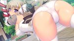  artist_request ass bent_over brown_hair character_request from_behind gensei_shinki_lineage huge_ass long_hair panties purple_eyes shiny source_request tentacle thick_thighs thighhighs tieruna_aeruraido_surone underwear white_panties 