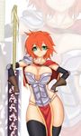  1girl armor breasts knight large_breasts novagraph sword zoom_layer 